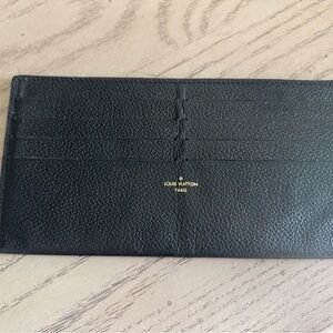 Louis Vuitton Black Textured Card Holder